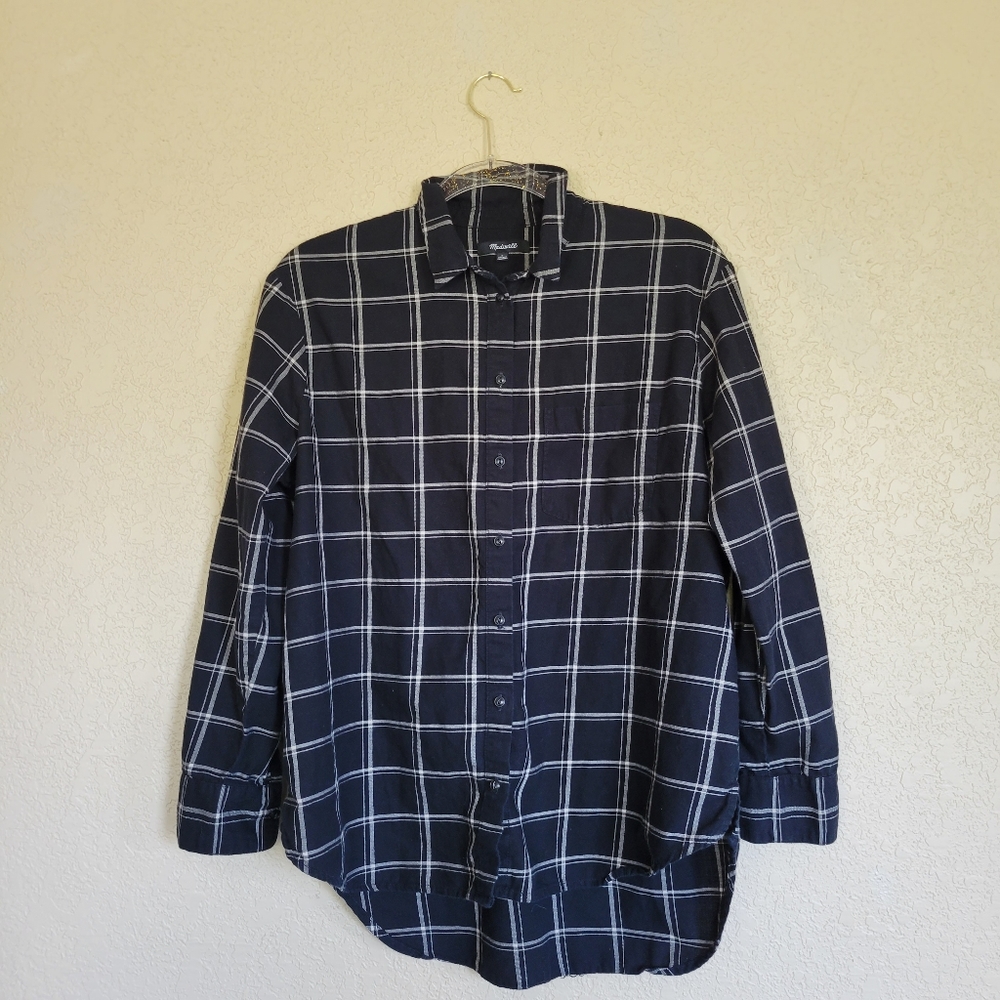 MADEWELL Ex-Boyfriend Plaid Shirt - Picture 2 of 5